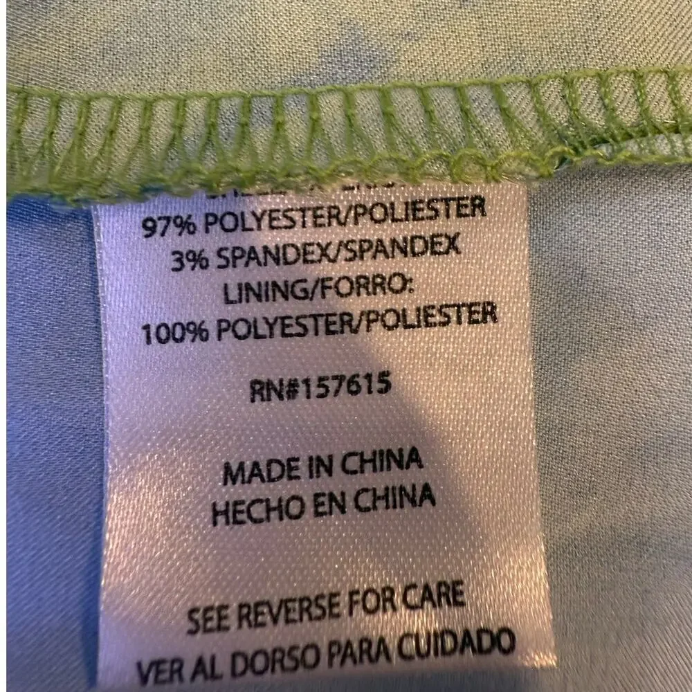 Nicole Miller small satin halter blue green watercolor maxi dress resort beachy - Picture 9 of 9